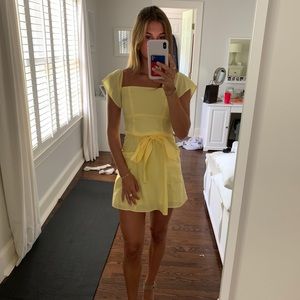 Yellow Zara Mini Dress NWT